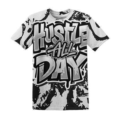 White-Thunder-4s-T-Shirt-Match-Hustle-All-Day-3D