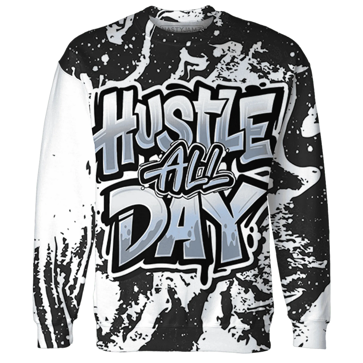 Reverse-Oreo-6s-Sweatshirt-Match-Hustle-All-Day-3D