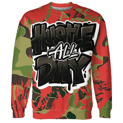 AM-90-Dark-Sage-Solar-Red-NastyJamz-Sweatshirt-Match-Hustle-All-Day-3D