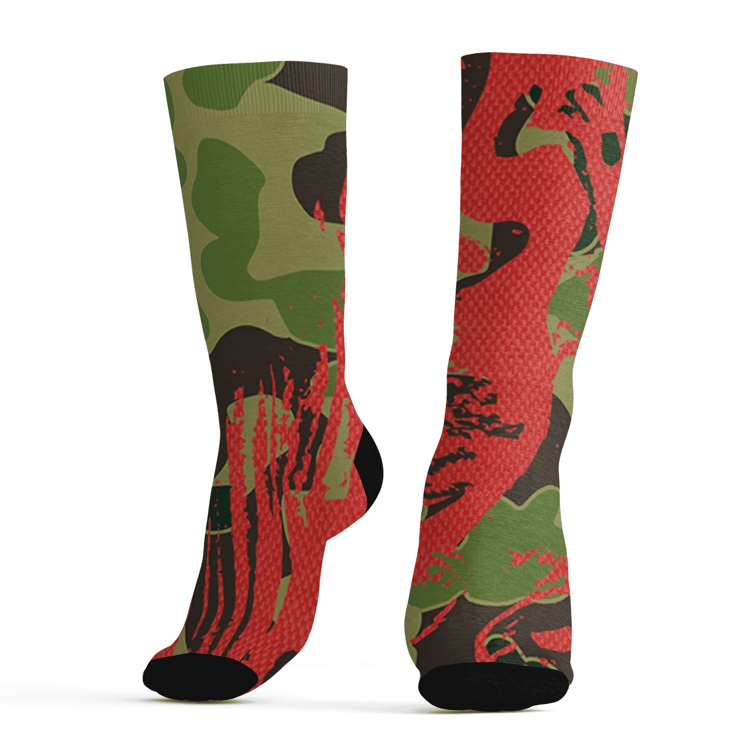 AM-90-Dark-Sage-Solar-Red-NastyJamz-Socks-Match-Hustle-All-Day-3D