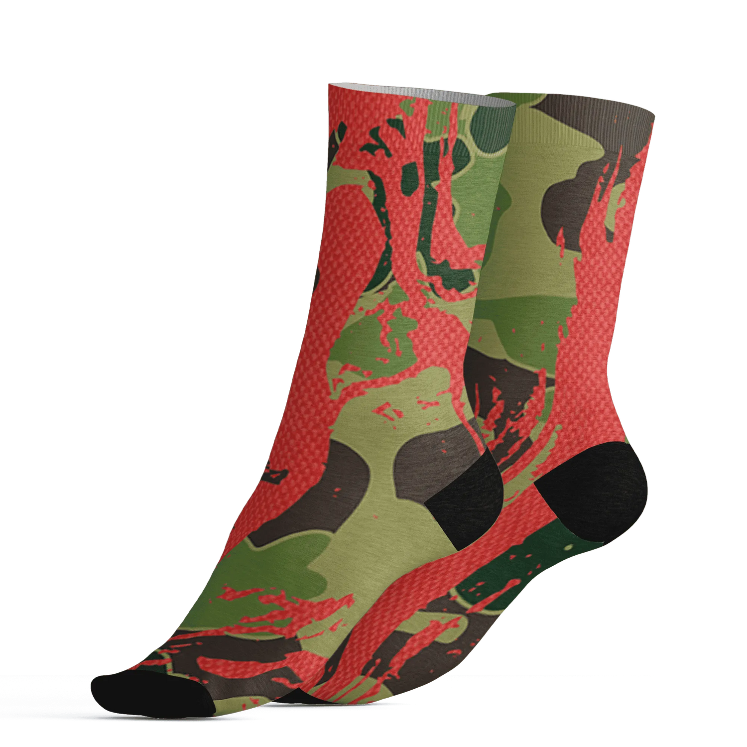 AM-90-Dark-Sage-Solar-Red-NastyJamz-Socks-Match-Hustle-All-Day-3D