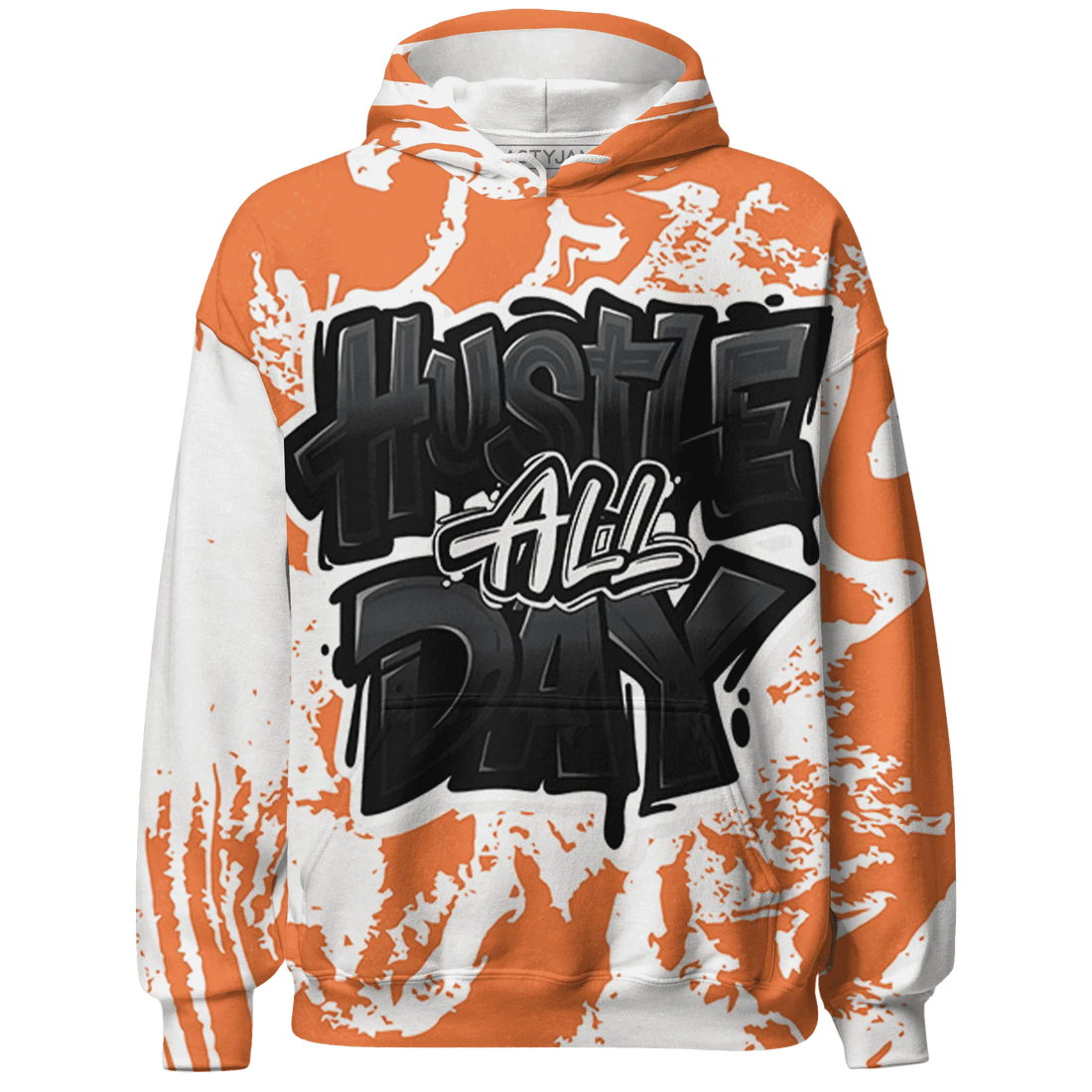 AM-TW-White-Orange-Hoodie-Match-Hustle-All-Day-3D