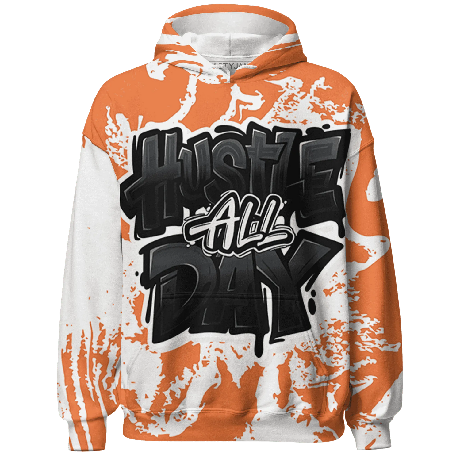 AM-TW-White-Orange-Hoodie-Match-Hustle-All-Day-3D