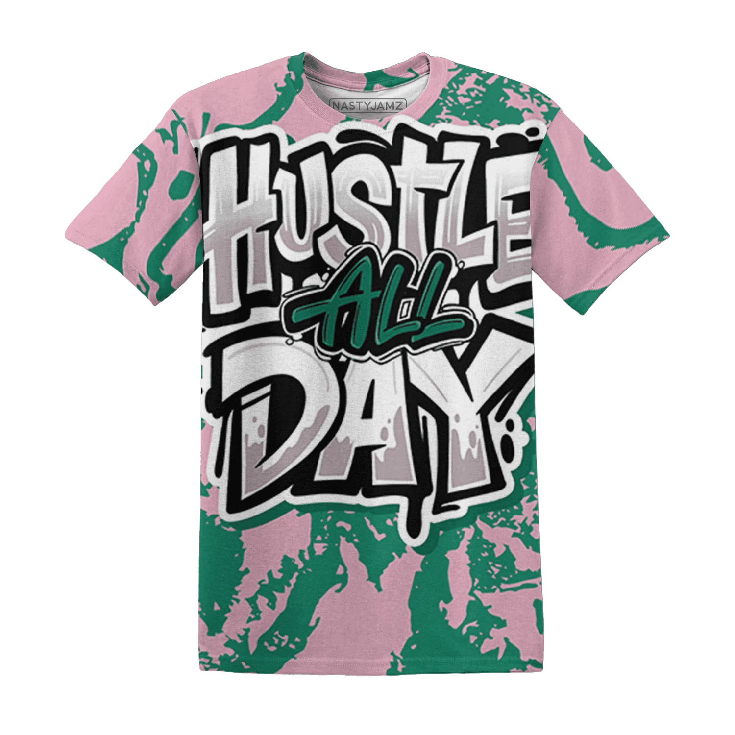 Dunk-Pink-Malachite-Medium-Soft-Low-Sail-T-Shirt-Match-Hustle-All-Day-3D