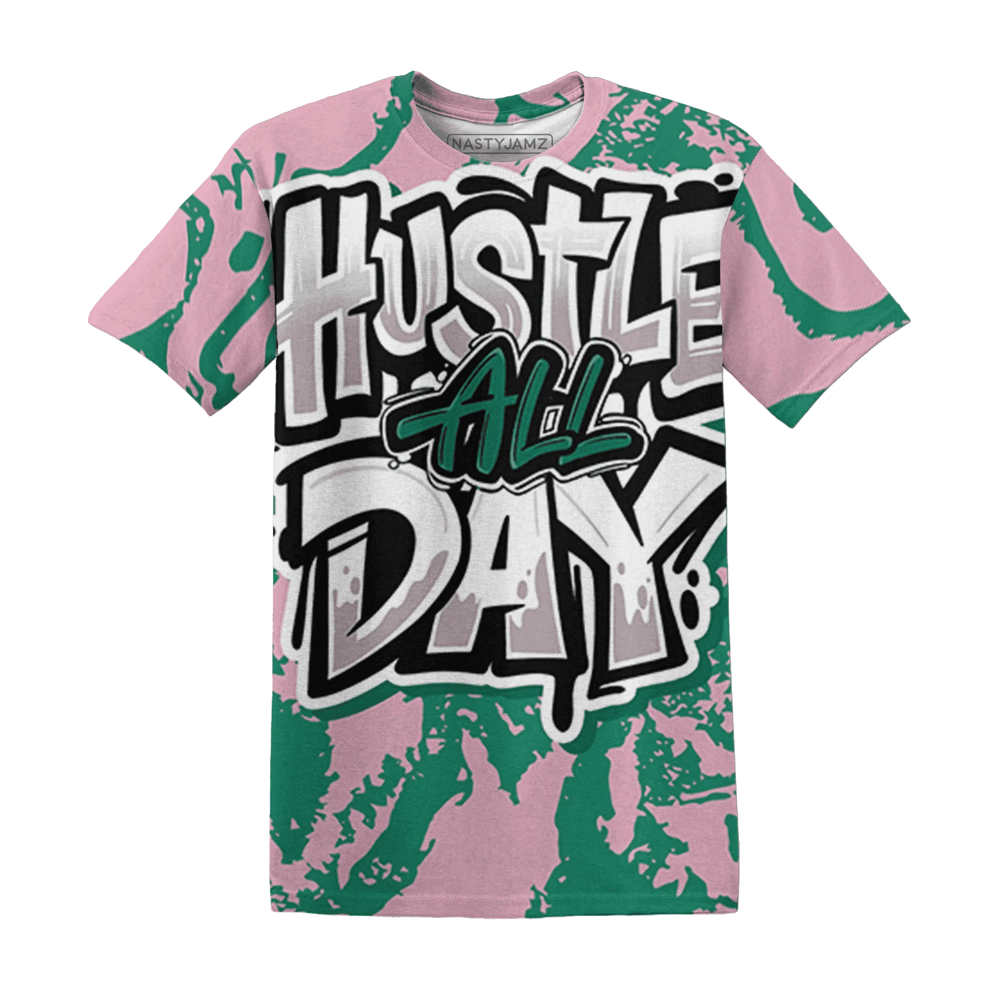 Dunk-Pink-Malachite-Medium-Soft-Low-Sail-T-Shirt-Match-Hustle-All-Day-3D