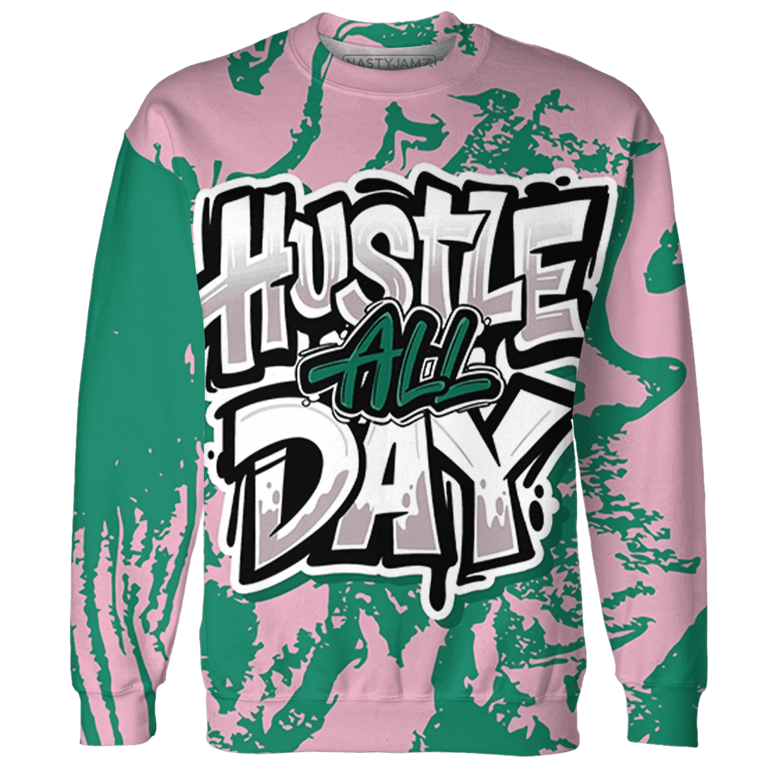Dunk-Pink-Malachite-Medium-Soft-Low-Sail-Sweatshirt-Match-Hustle-All-Day-3D