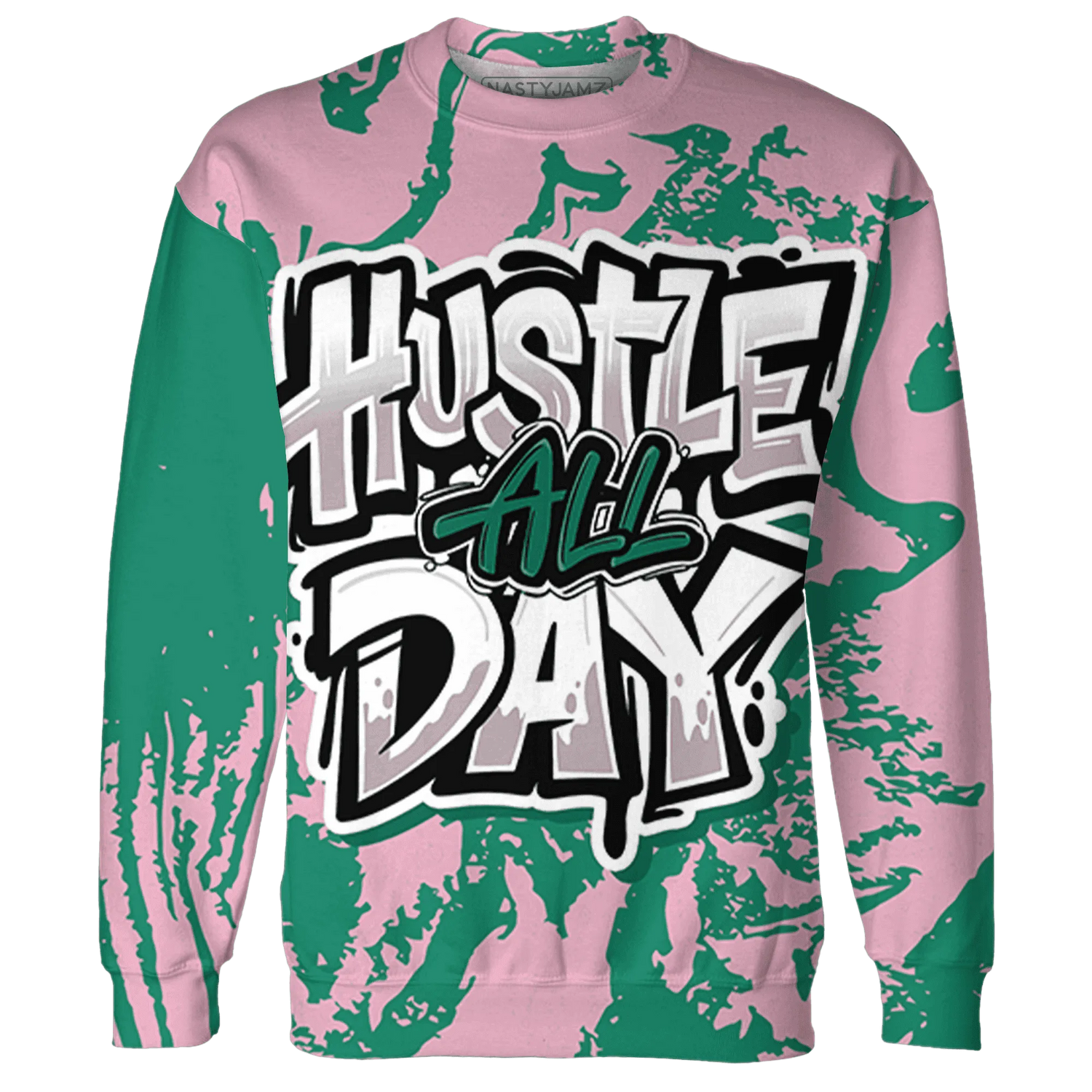 Dunk-Pink-Malachite-Medium-Soft-Low-Sail-Sweatshirt-Match-Hustle-All-Day-3D