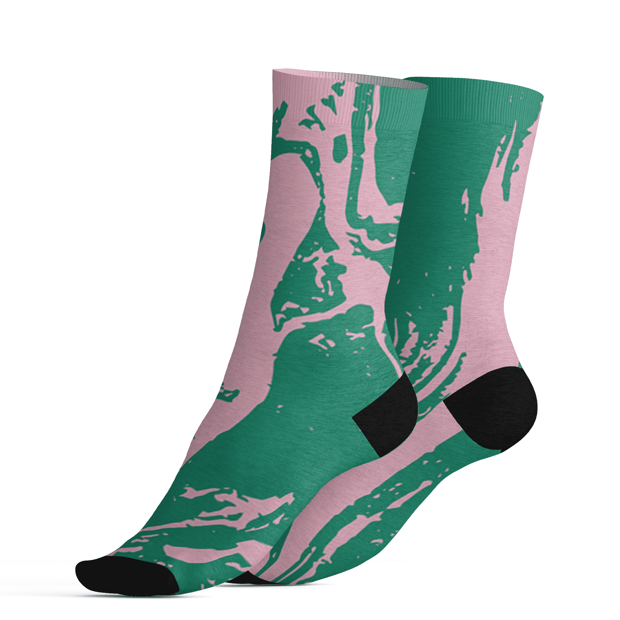 Dunk-Pink-Malachite-Medium-Soft-Low-Sail-Socks-Match-Hustle-All-Day-3D