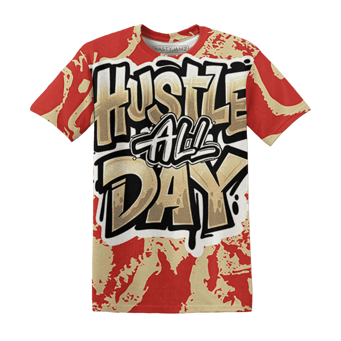 Dunk-Strawberry-Waffle-NastyJamz-T-Shirt-Match-Hustle-All-Day-3D