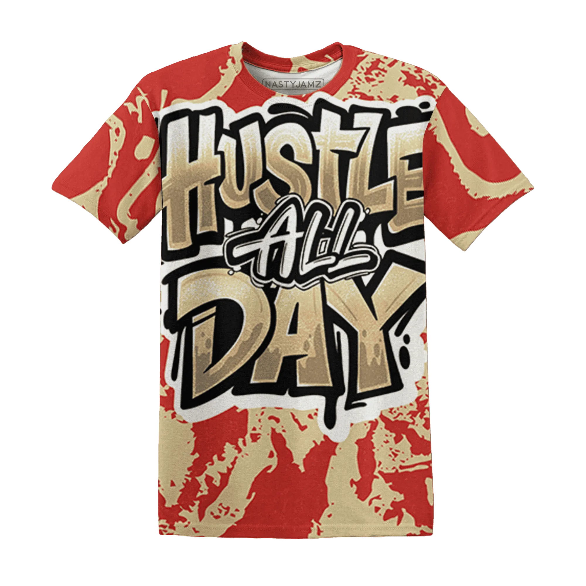 Dunk-Strawberry-Waffle-NastyJamz-T-Shirt-Match-Hustle-All-Day-3D