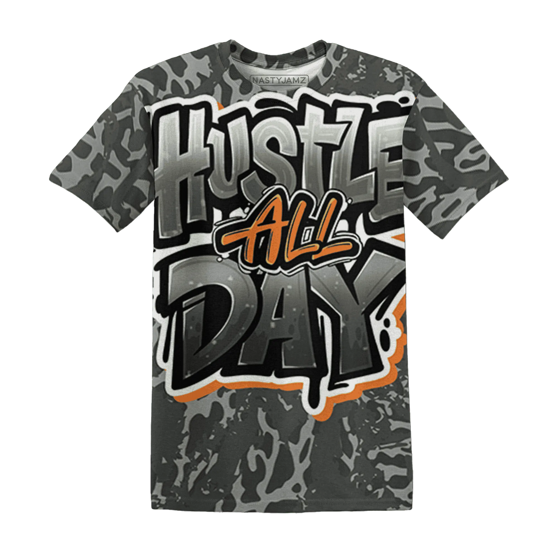 Fear-Pack-3s-T-Shirt-Match-Hustle-All-Day-3D