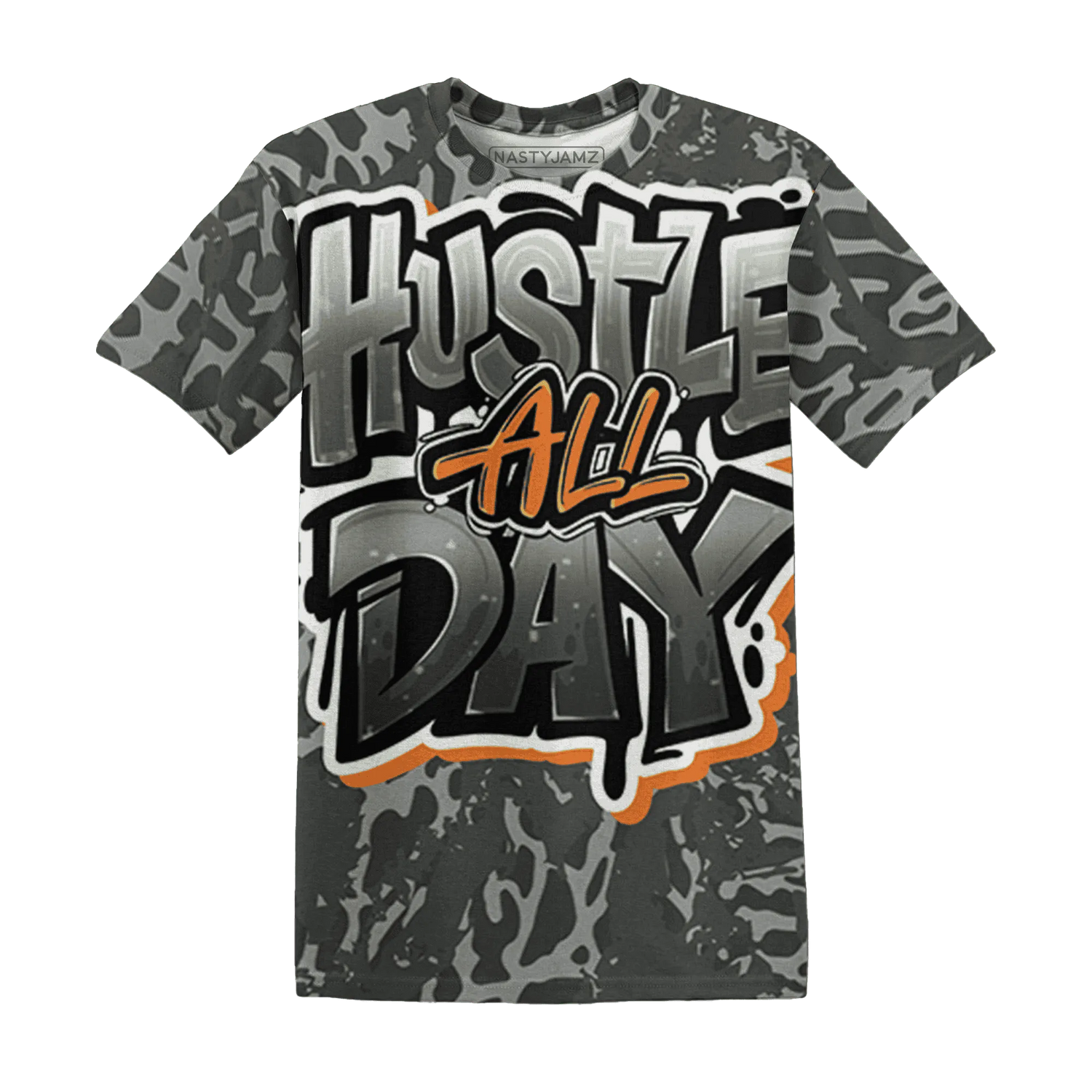 Fear-Pack-3s-T-Shirt-Match-Hustle-All-Day-3D