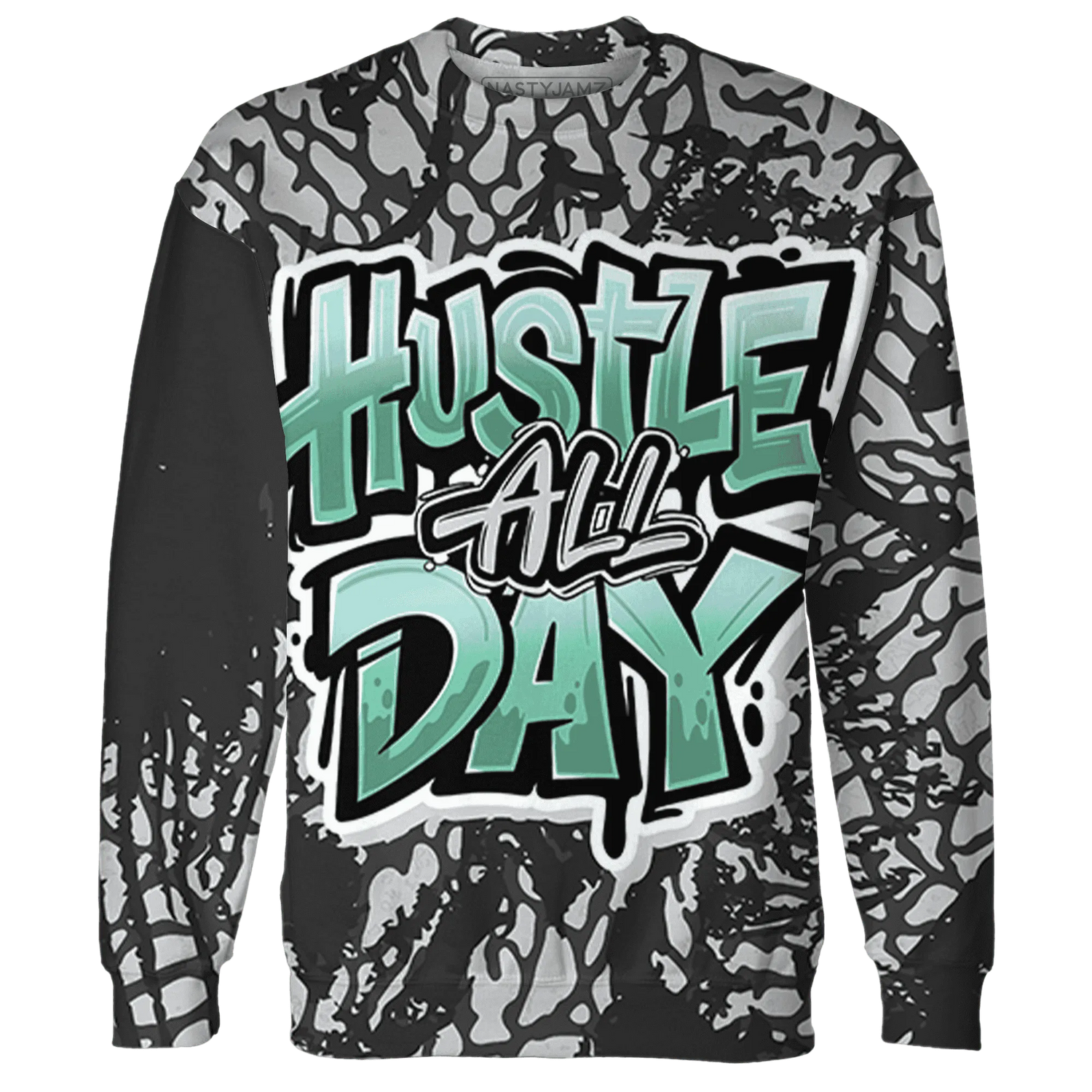 Green-Glow-3s-Sweatshirt-Match-Hustle-All-Day-3D
