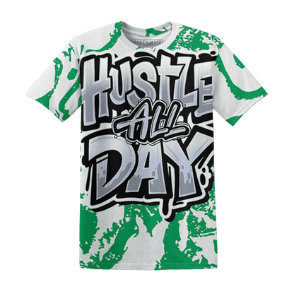 Lucky-Green-5s-T-Shirt-Match-Hustle-All-Day-3D