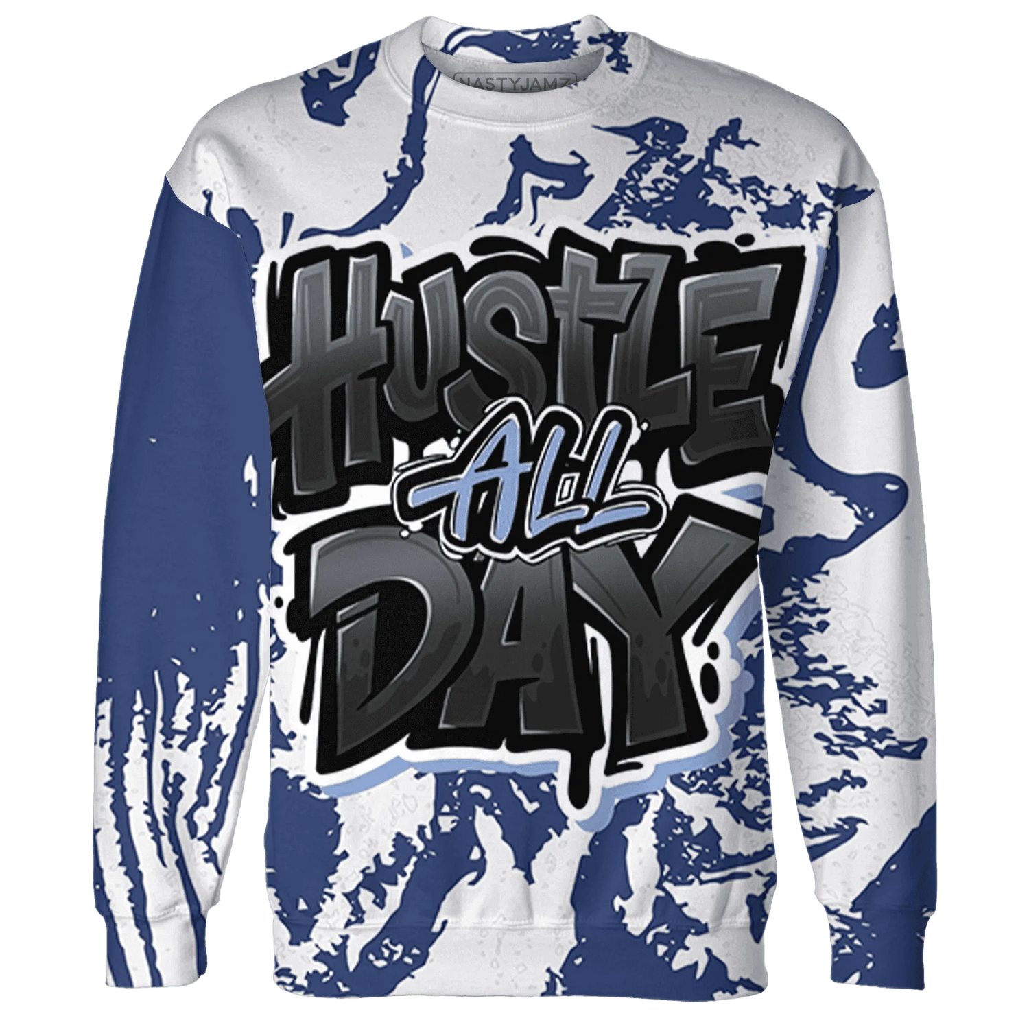 Midnight-Navy-5s-Sweatshirt-Match-Hustle-All-Day-3D