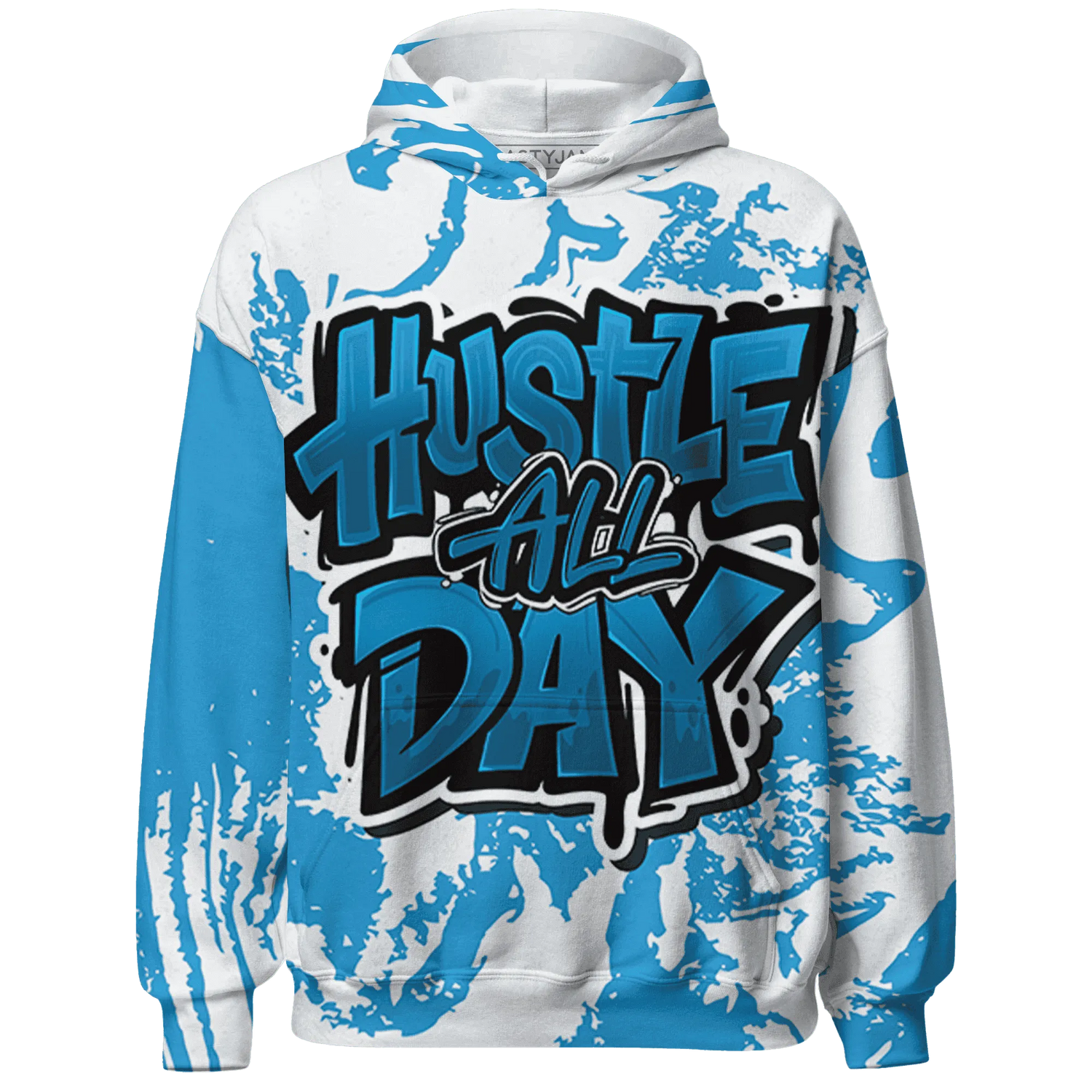 Powder-Blue-9s-Hoodie-Match-Hustle-All-Day-3D