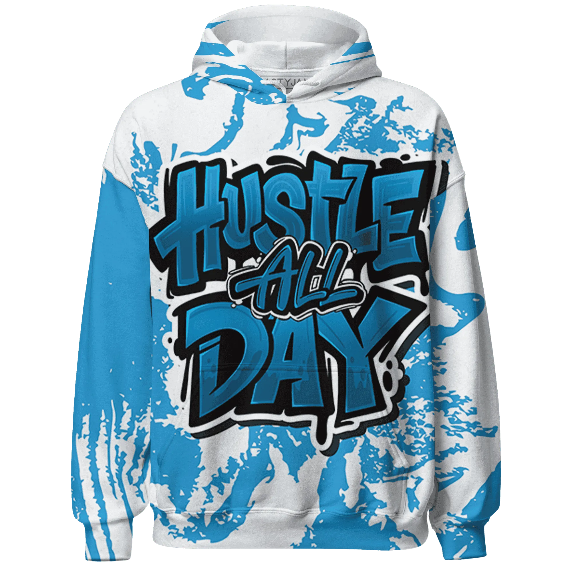 Powder-Blue-9s-Hoodie-Match-Hustle-All-Day-3D