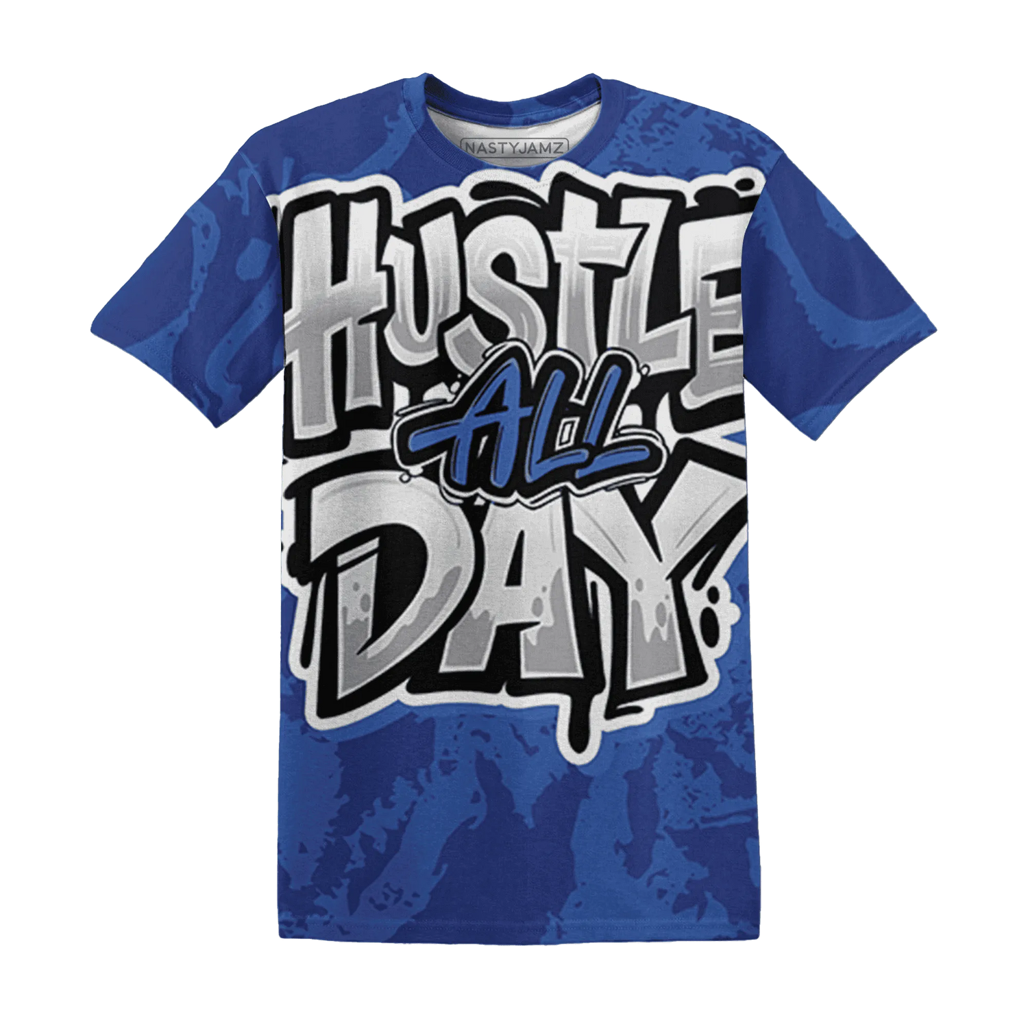 VaporMax-Game-Royal-Blue-T-Shirt-Match-Hustle-All-Day-3D