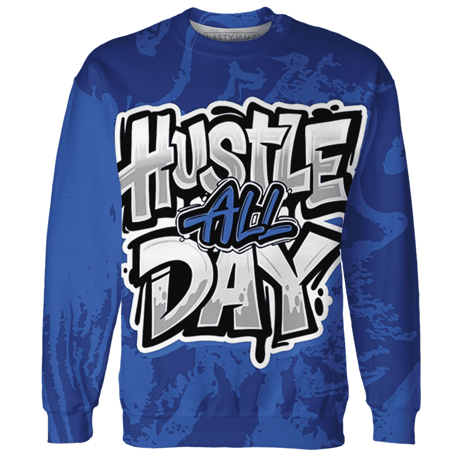 VaporMax-Game-Royal-Blue-Sweatshirt-Match-Hustle-All-Day-3D