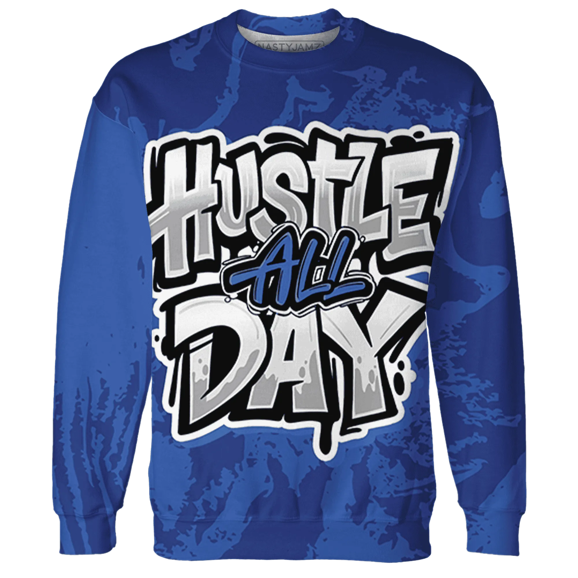 VaporMax-Game-Royal-Blue-Sweatshirt-Match-Hustle-All-Day-3D
