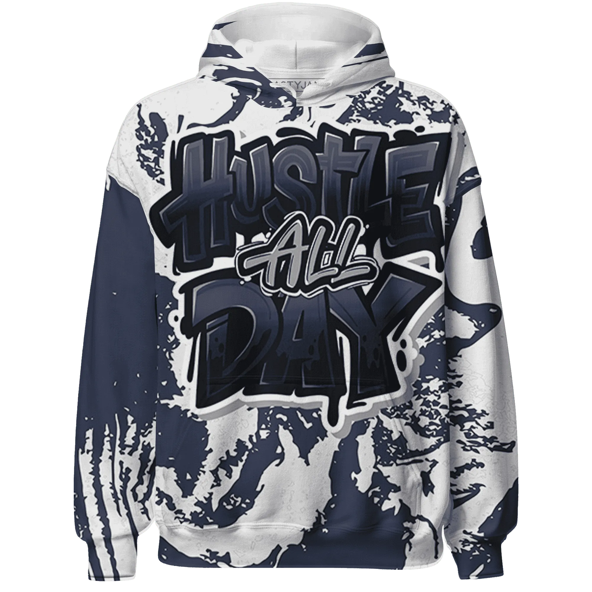 VaporMax-Plus-Midnight-Navy-White-Metallic-Silver-NastyJamz-Hoodie-Match-Hustle-All-Day-3D