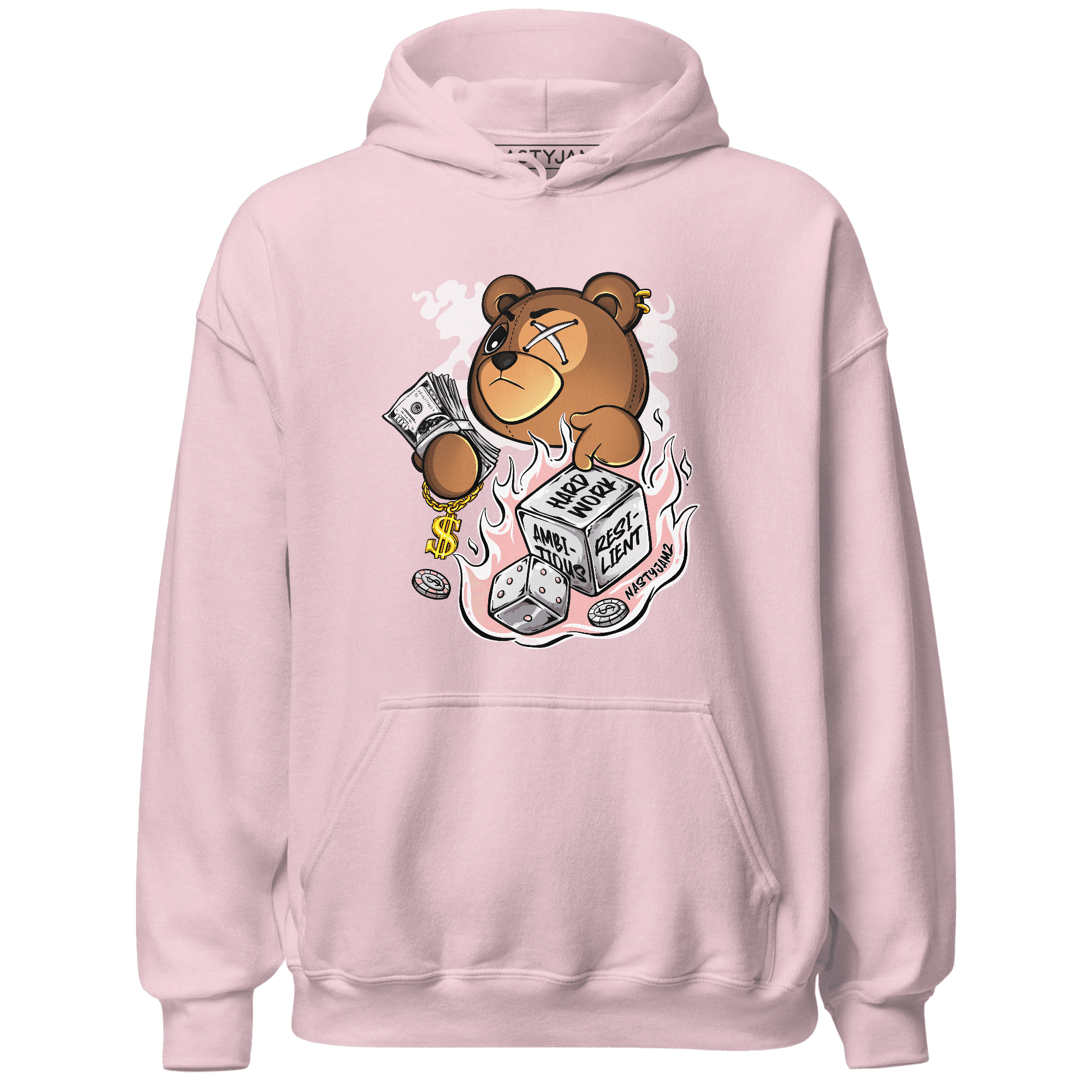 Low Legend Pink 11s Hoodie Match Hustle Casino BER - NastyJamz