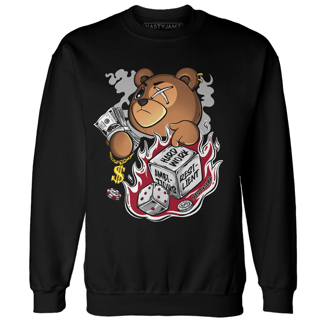 Retro Red Taxi 12s Sweatshirt Match Hustle Casino BER - NastyJamz