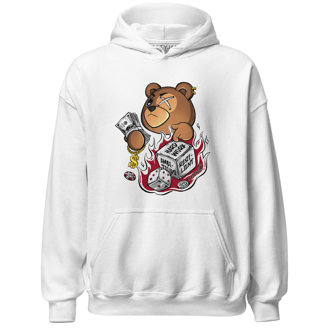 Retro Red Taxi 12s Hoodie Match Hustle Casino BER - NastyJamz