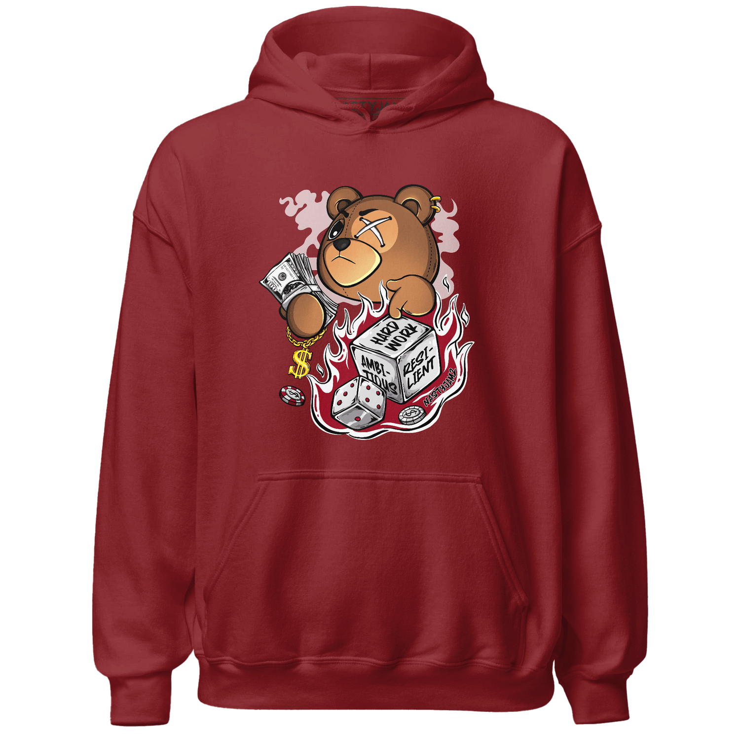 Retro Red Taxi 12s Hoodie Match Hustle Casino BER - NastyJamz
