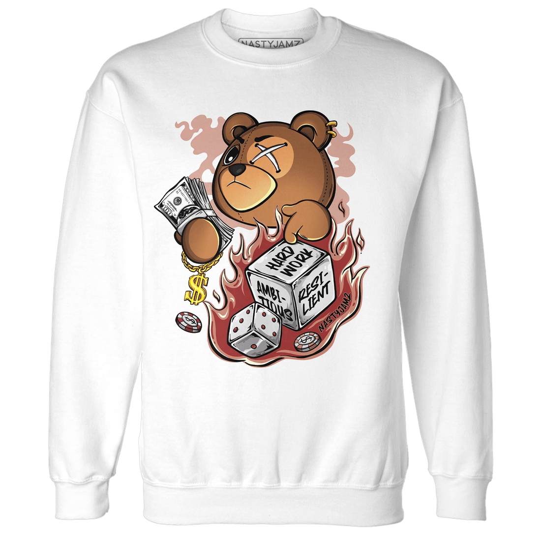Dune Red 13s Sweatshirt Match Hustle Casino BER - NastyJamz
