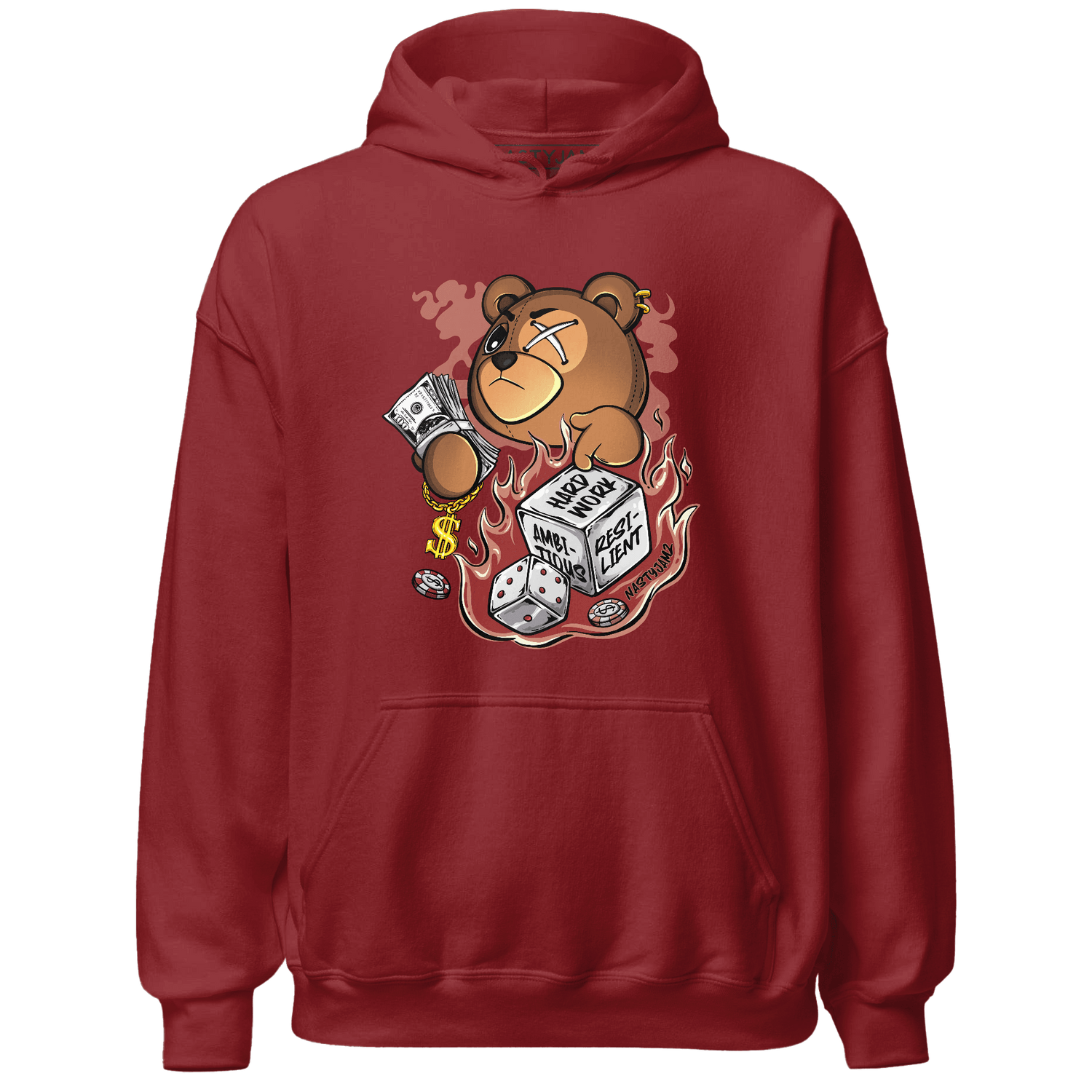 Dune Red 13s Hoodie Match Hustle Casino BER - NastyJamz