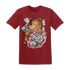 High 85 Metallic Burgundy 1s T Shirt Match Hustle Casino BER - NastyJamz