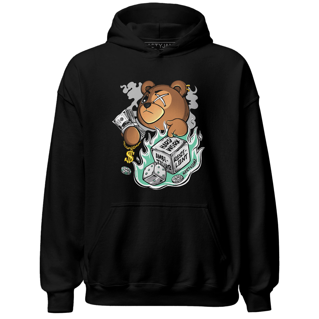 High OG Green Glow 1s Hoodie Match Hustle Casino BER - NastyJamz