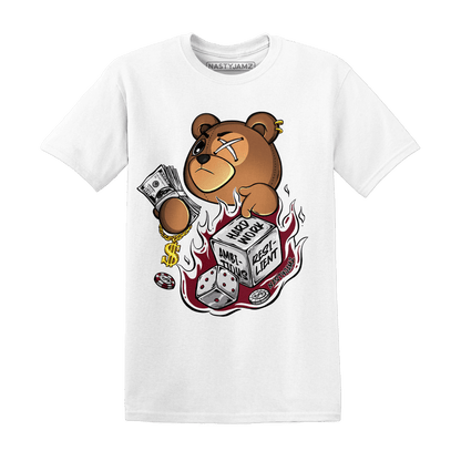 High White Team Red 1s T Shirt Match Hustle Casino BER - NastyJamz