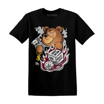 High White Team Red 1s T Shirt Match Hustle Casino BER - NastyJamz