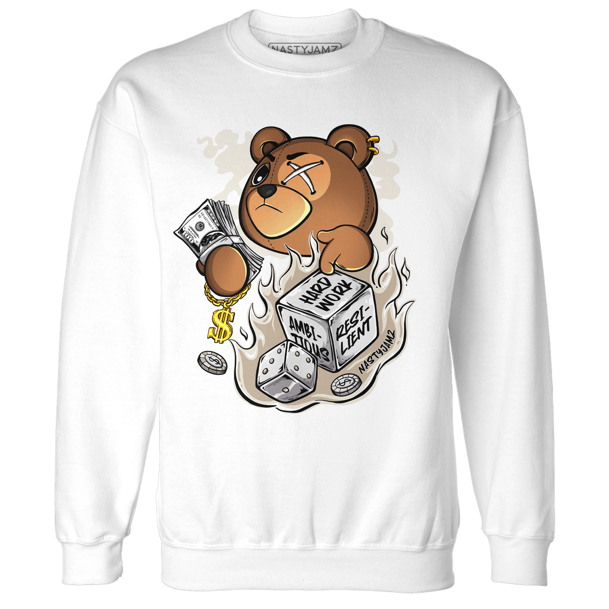 Latte 1s Sweatshirt Match Hustle Casino BER - NastyJamz