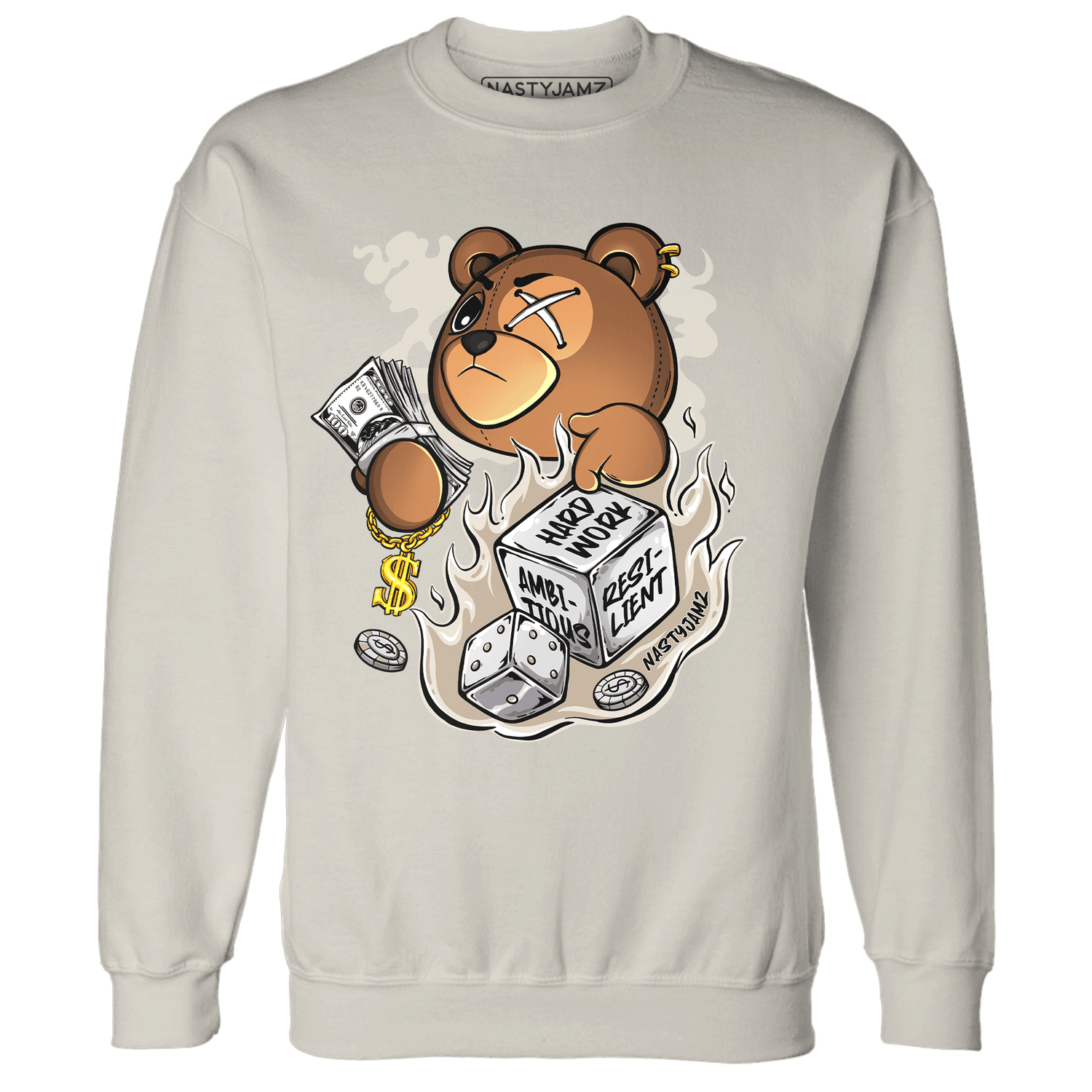 Latte 1s Sweatshirt Match Hustle Casino BER - NastyJamz