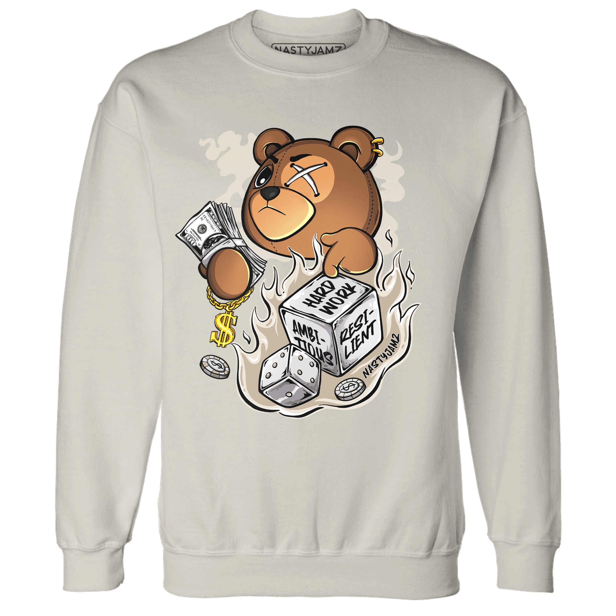 Latte 1s Sweatshirt Match Hustle Casino BER - NastyJamz