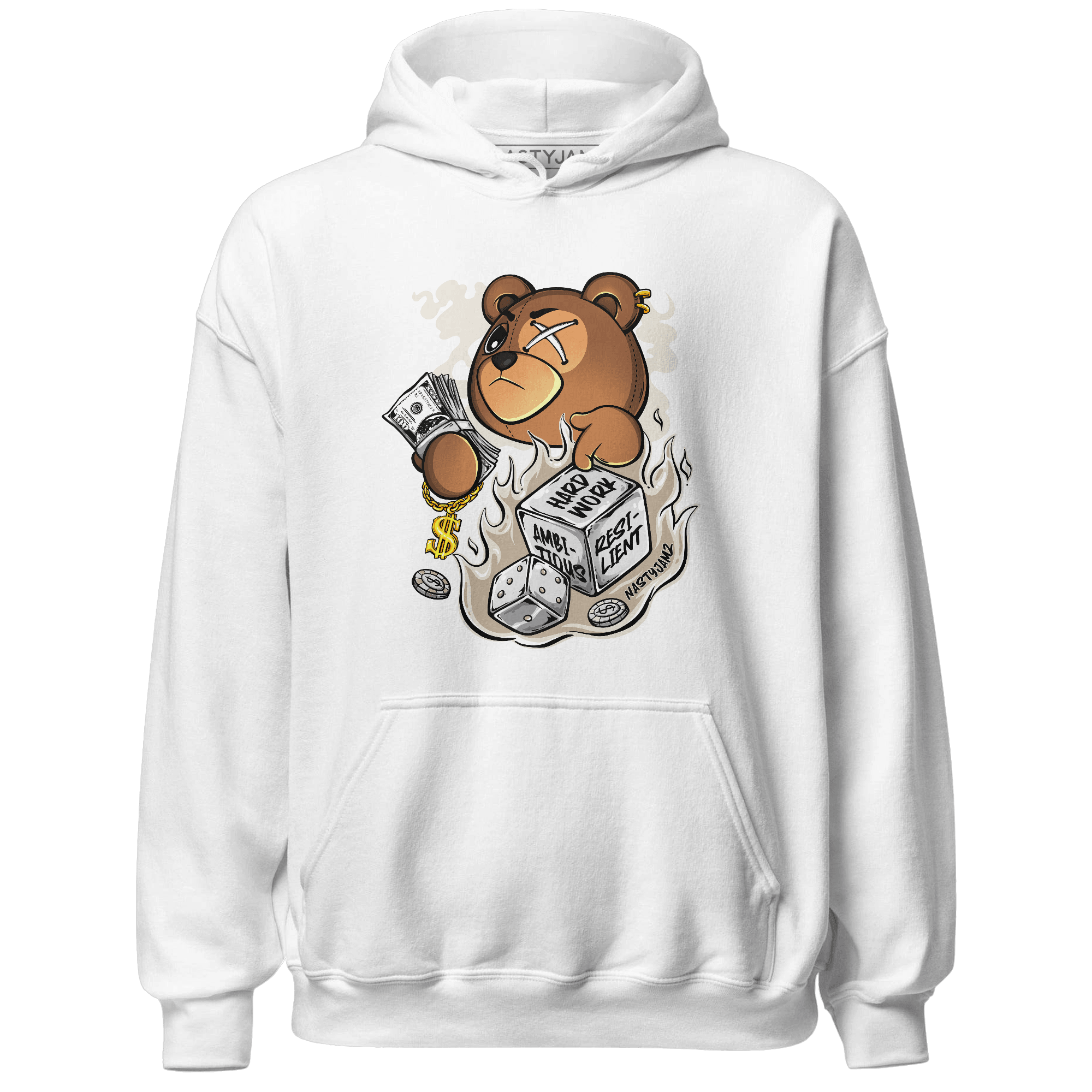 Latte 1s Hoodie Match Hustle Casino BER - NastyJamz