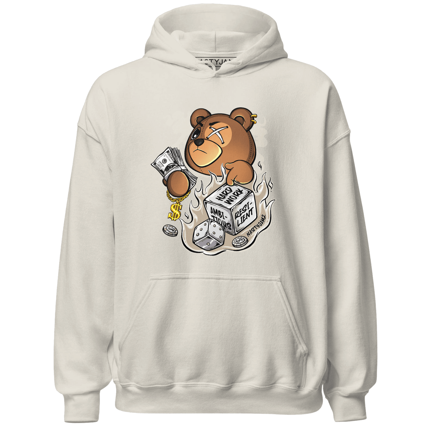 Latte 1s Hoodie Match Hustle Casino BER - NastyJamz