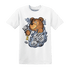 Mid Diffused Blue Grey 1s T Shirt Match Hustle Casino BER - NastyJamz