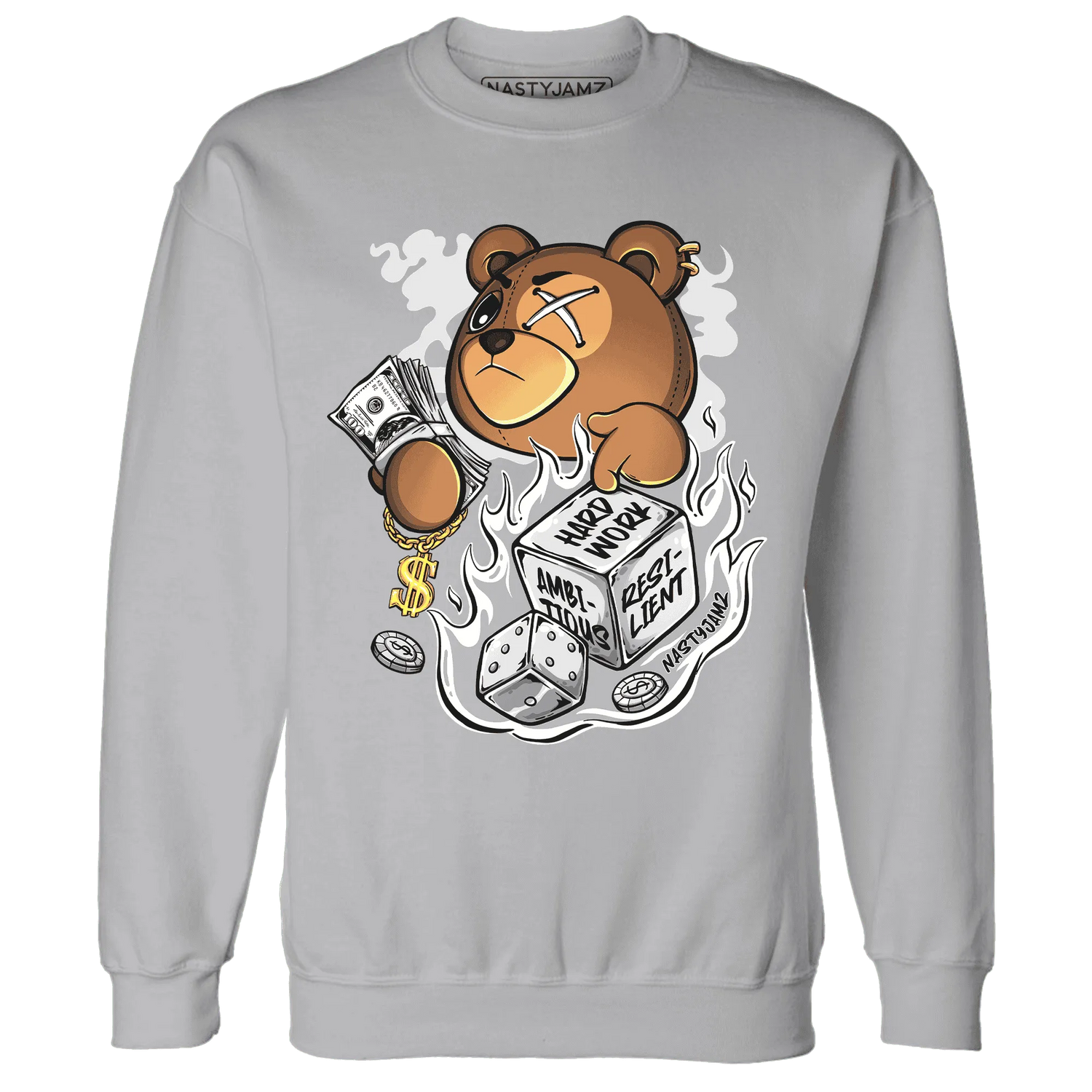 Wolf-Grey-1s-Sweatshirt-Match-Hustle-Casino-BER