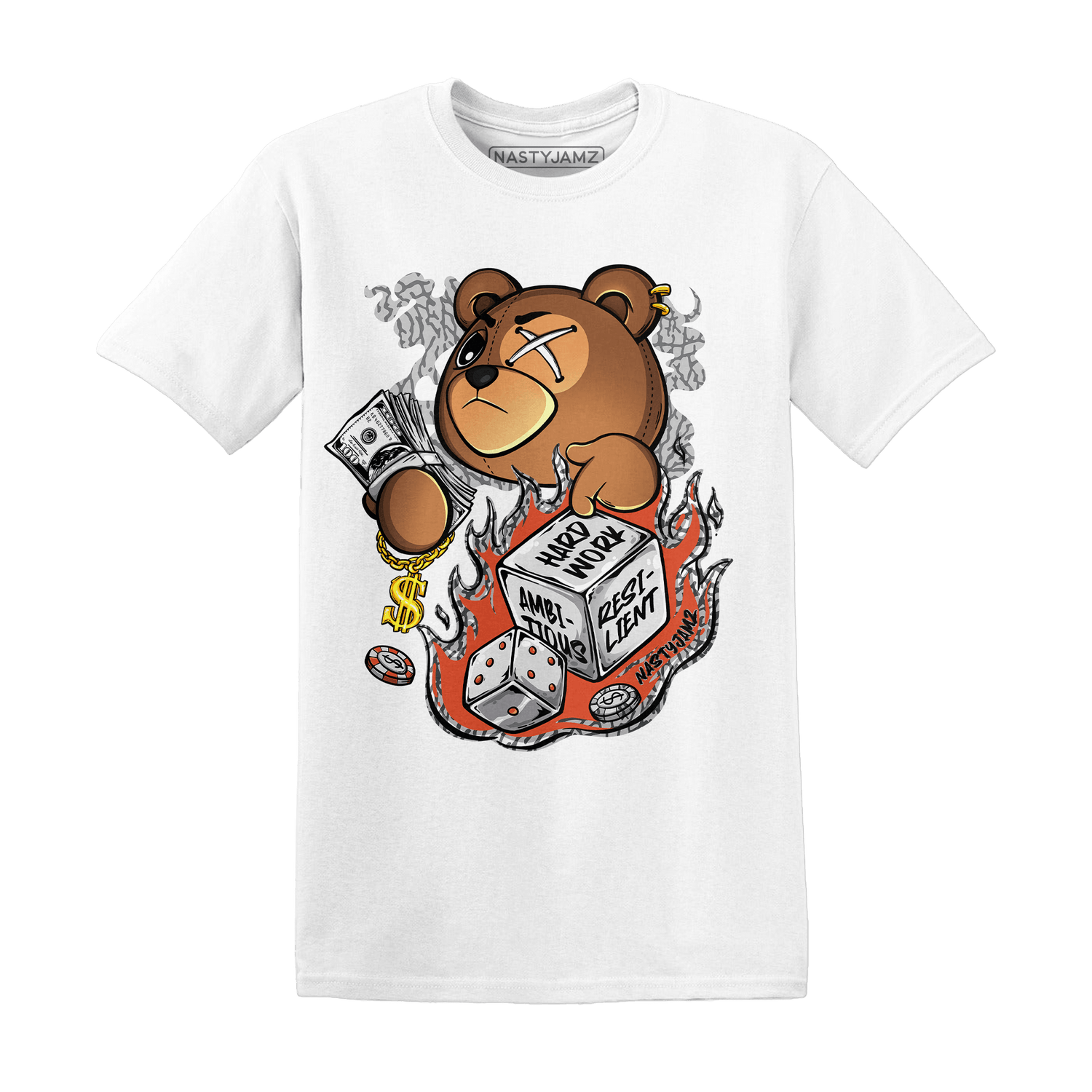 Georgia Peach 3s T Shirt Match Hustle Casino BER - NastyJamz