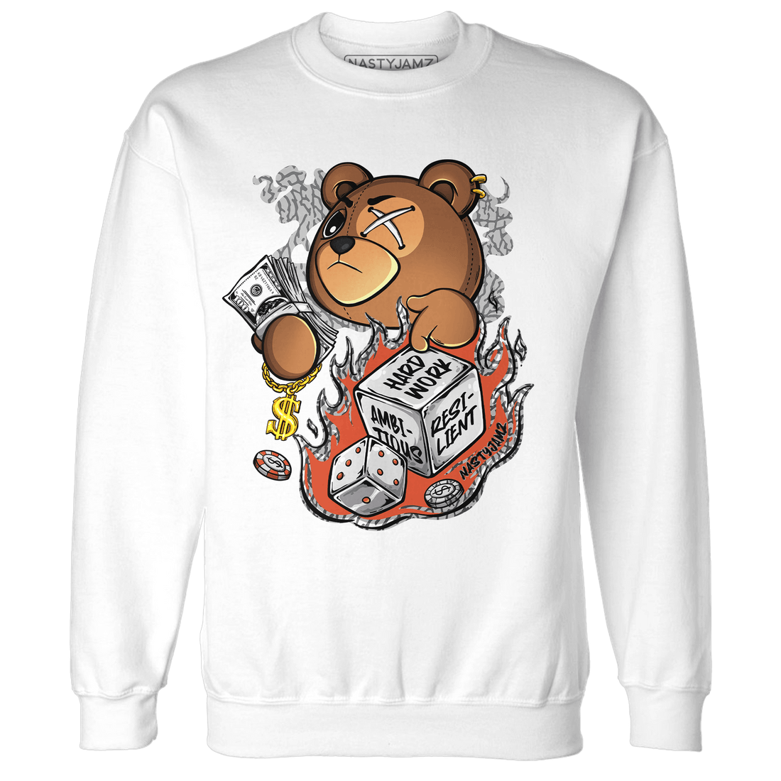 Georgia Peach 3s Sweatshirt Match Hustle Casino BER - NastyJamz