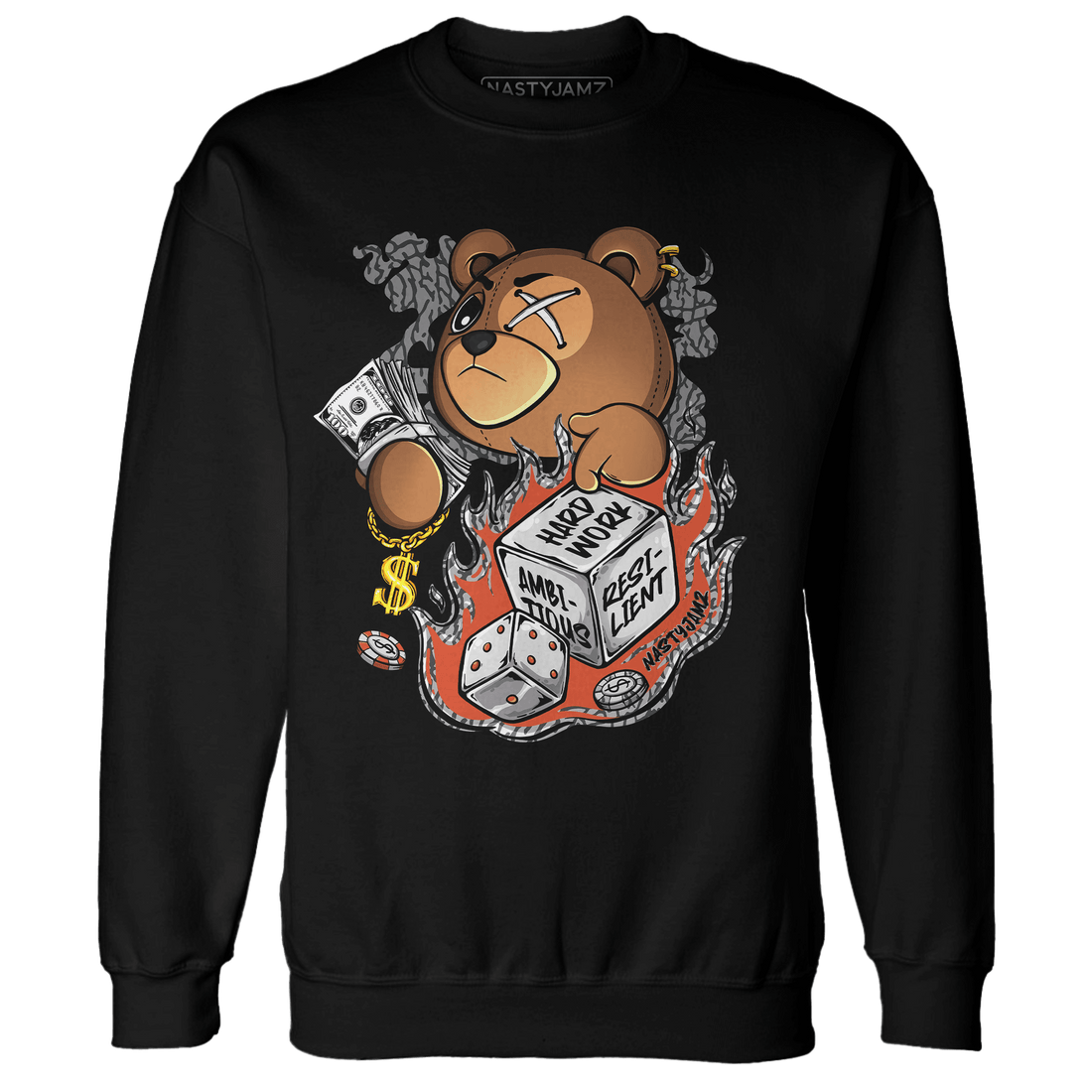 Georgia Peach 3s Sweatshirt Match Hustle Casino BER - NastyJamz