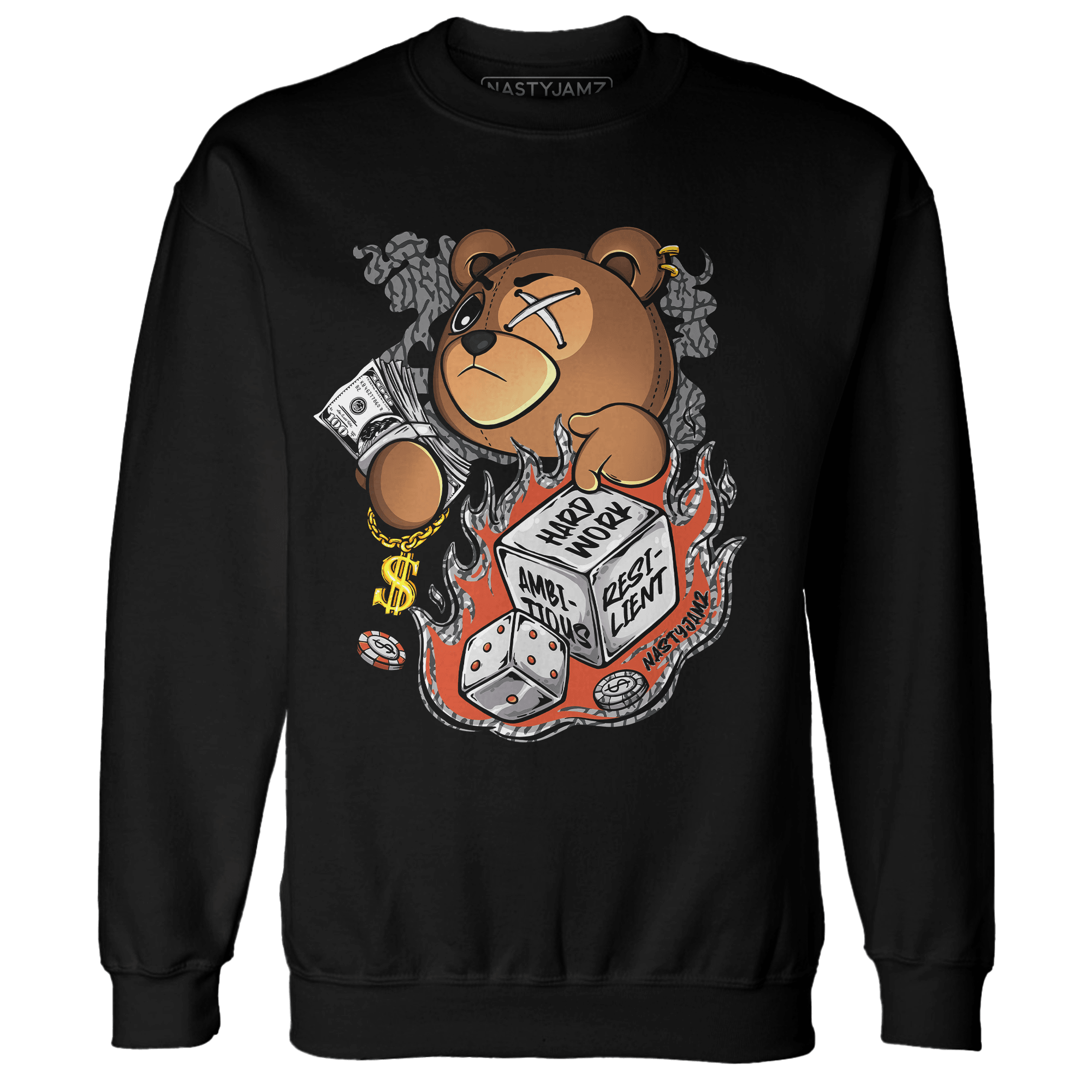 Georgia Peach 3s Sweatshirt Match Hustle Casino BER - NastyJamz