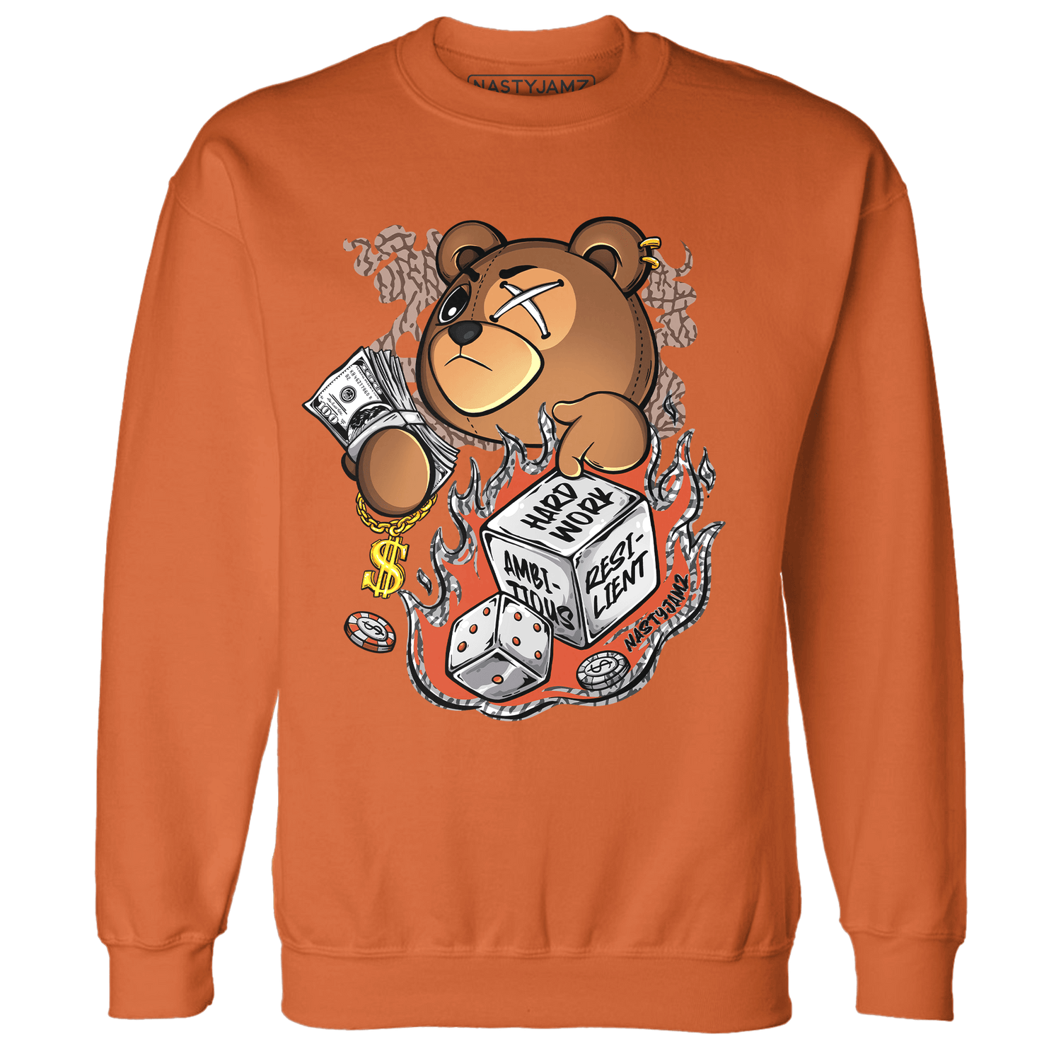Georgia Peach 3s Sweatshirt Match Hustle Casino BER - NastyJamz