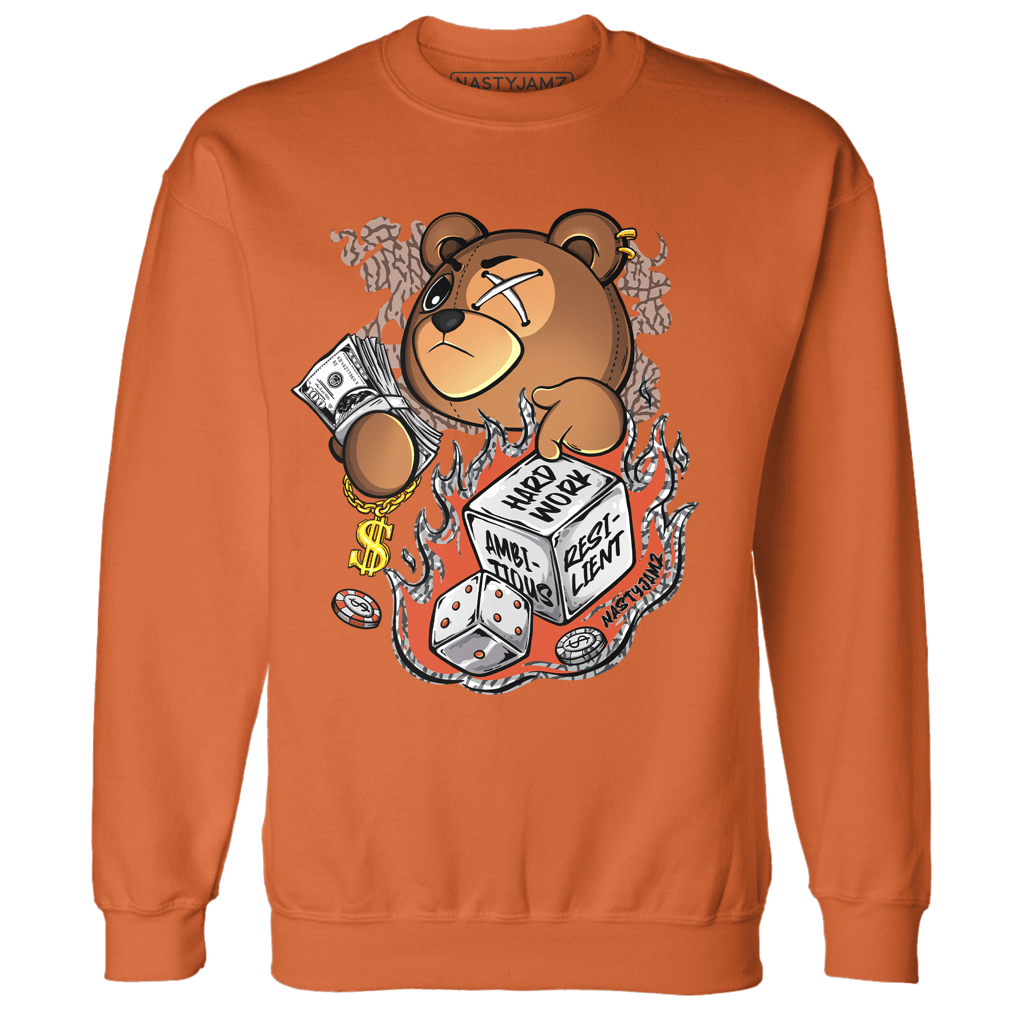 Georgia Peach 3s Sweatshirt Match Hustle Casino BER - NastyJamz