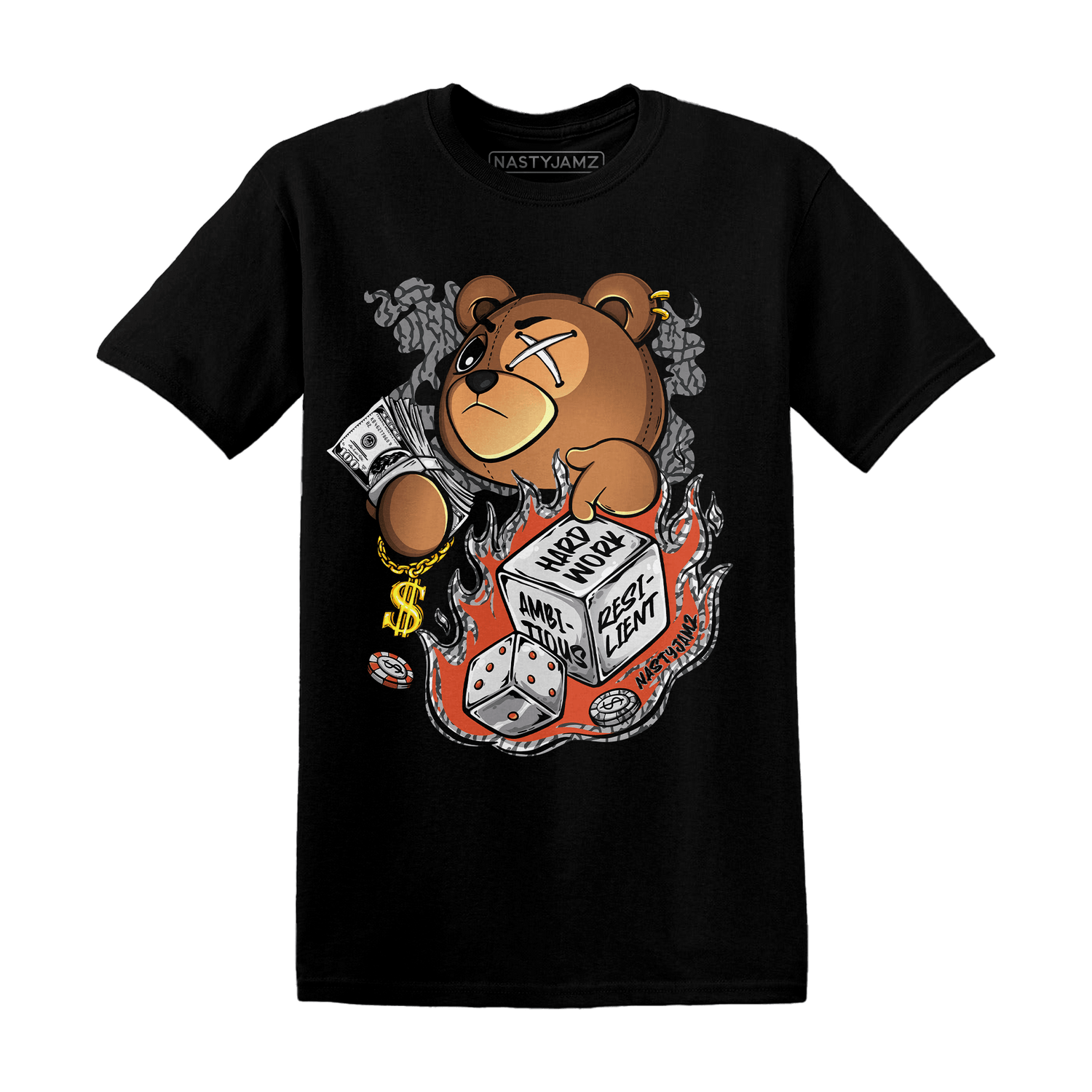 Georgia Peach 3s T Shirt Match Hustle Casino BER - NastyJamz