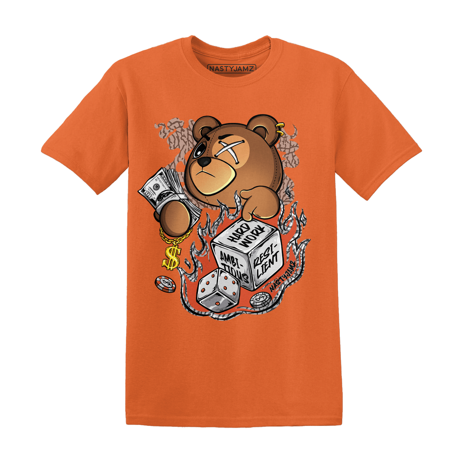 Georgia Peach 3s T Shirt Match Hustle Casino BER - NastyJamz